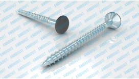 ПЛОСКАЯ ПОТАЙНАЯ ГОЛОВКА С ОТВЕРСТИЕМ PZ С НАСЕЧКАМИ ДЛЯ РАЗЗЕНКОВКИ