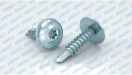 ПОЛУКРУГЛАЯ ГОЛОВКА С ПРЕССШАЙБОЙ,  ШЛИЦTX