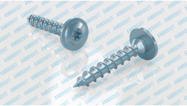 Саморез для деревянных конструкций с полной резьбой и пресшайбой 