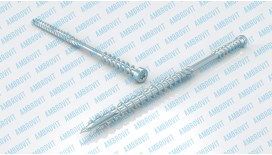 Саморез для деревянных конструкций с двойной резьбой и потайной головкой артикль 