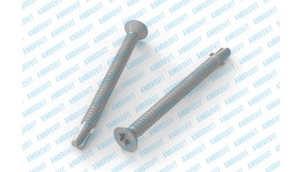 Саморез для крепления деревянных конструкций к металлу, самозенькующийся, шлиц ТХ